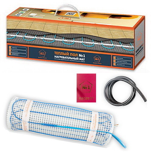 Нагревательный мат "Теплый пол №1" ТСП-1500-10,0