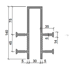 Гидрошпонка АКВАСТОП тип ДЗ-140/30-4/35 (ПВХ-П)
